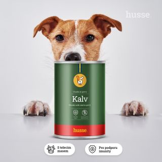 🐶 Už váš pejsek vyzkoušel pečené kousky telecího masa v lahodné omáčce? Konzerva Kalv je vyrobena pouze z nejkvalitnějších...