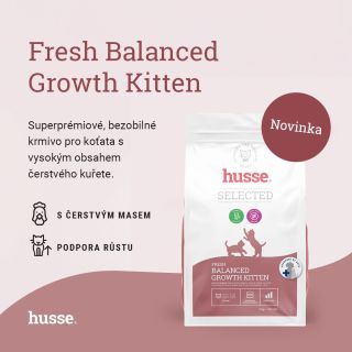 😻 Dopřejte svému kotěti ten nejlepší základ pro zdravý a aktivní život s Husse Fresh Balanced Growth Kitten. Toto...